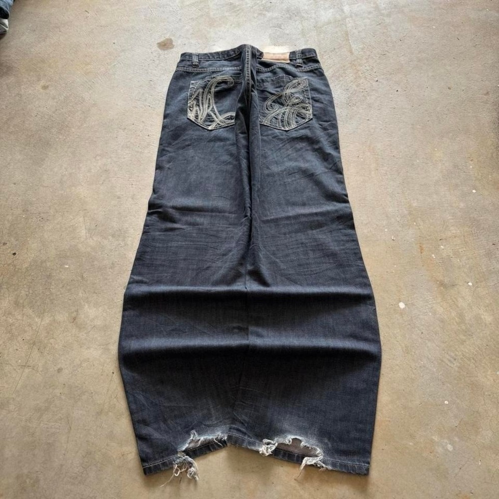 Baggy Marc Ecko Southpole Styl Y2K Vintage Denim Jeans 40x33